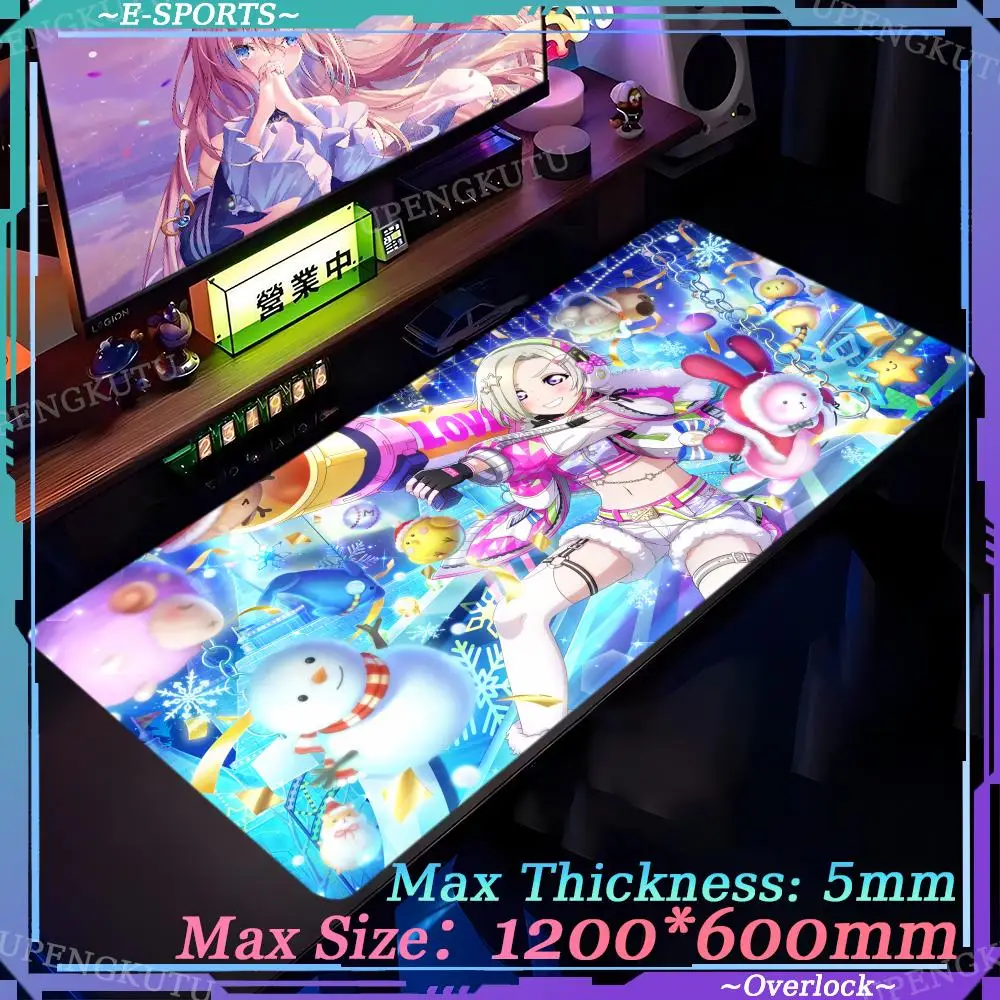 

Game accessories Locked edge mouse pads Ergonomic mouse Pad Oversized Gaming Mouse L_love_Live_Super_Star!!