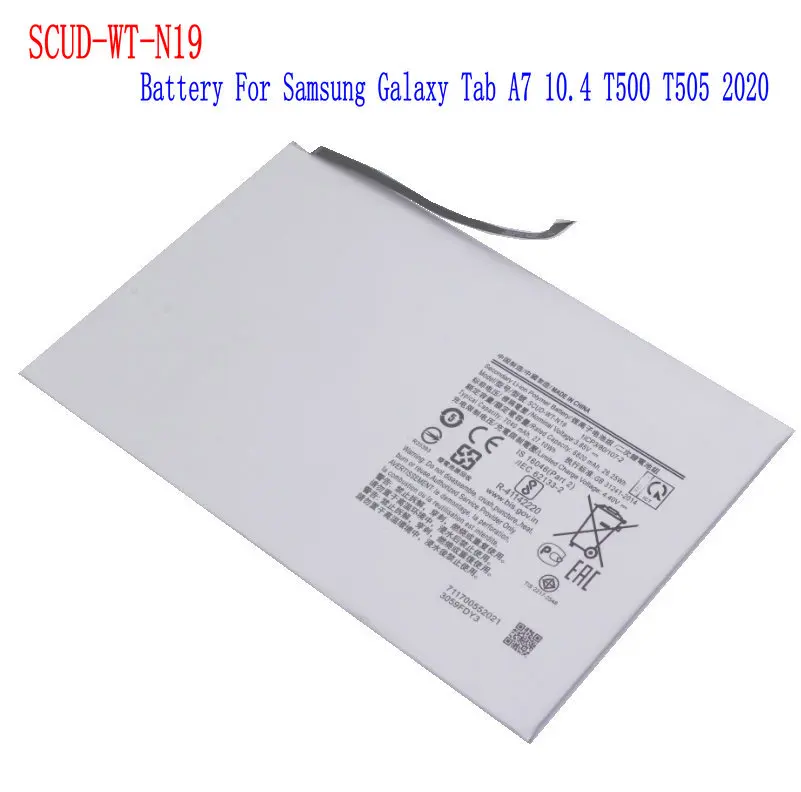 1x 7040mAh SCUD-WT-N19 Replacement Battery For Samsung Galaxy Tab A7 10.4 (2020) SM-T500 SM-T505 T505N Batteries