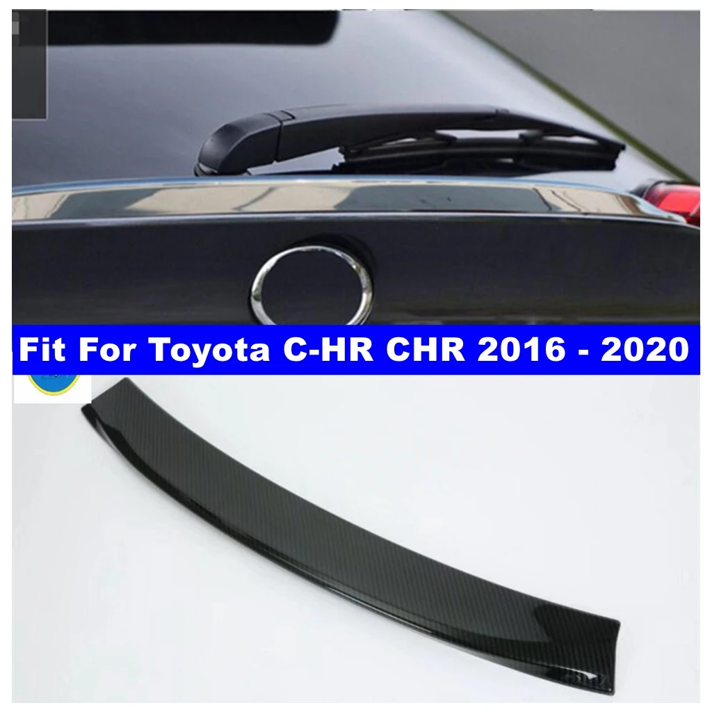 

Accessories Exterior Refit Kit Rear Trunk Spoiler Tail Upper Bumper Protector Sticker Cover Trim For Toyota C-HR CHR 2016 - 2020