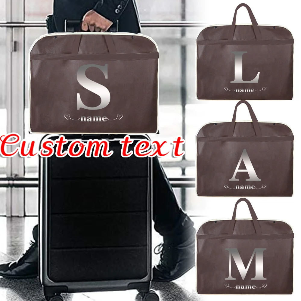 

Personalized Customized Brown Dust-proof Clothing Cover Moisture-proof Wedding Dress Cover External Storage Bag