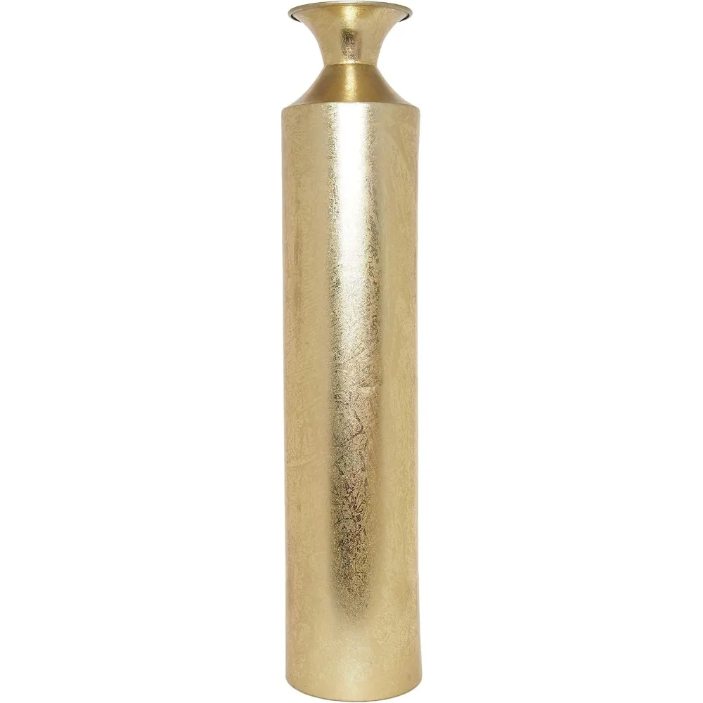 

Decorative Gold Metal Tall Floor Vase.Ideal Gift for Floral Arrangements Weddings Party Spa Reiki Meditation Settings