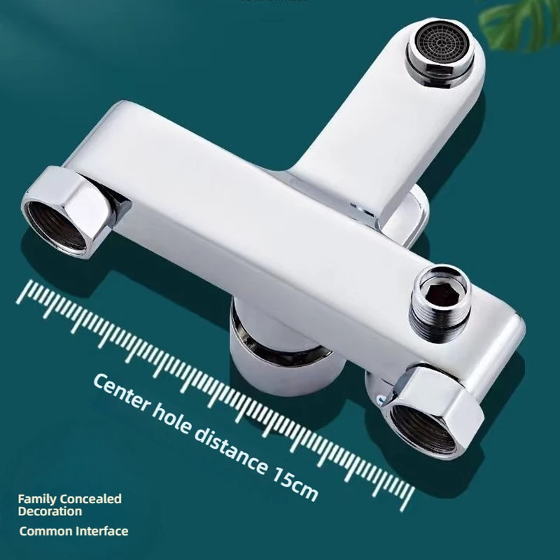 Bathroom Shower Faucet Hot and Cold Water Mixer Tap Household Multifunctional Shower Faucet with Accessory Set