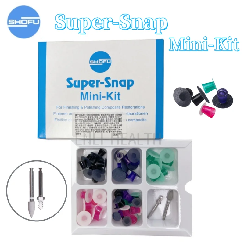 

SHOFU Super-Snap Rainbow Mini Polishing Disk Kit Dental Finishing & Polishing Composites Dental Resin Finishing Polishing Disc