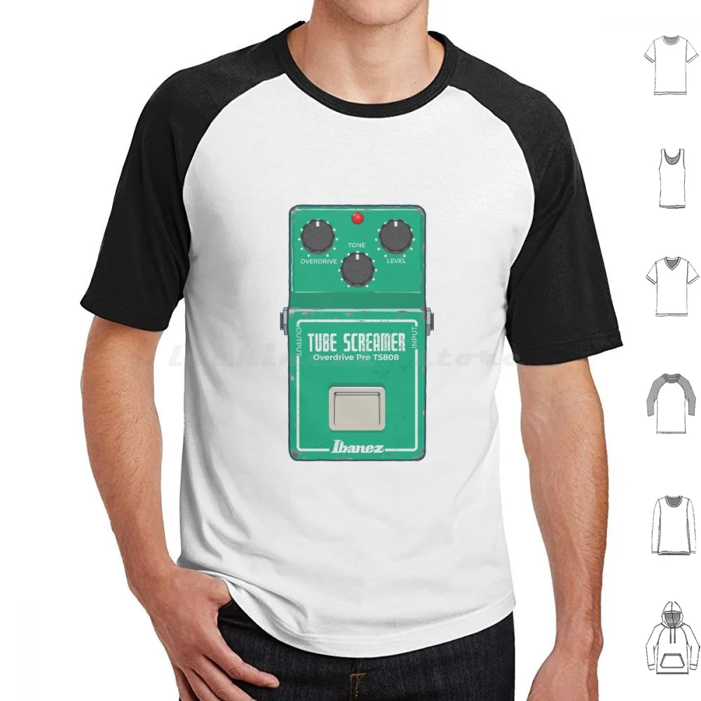 Tube Screamer Guitar Pedal T Shirt Cotton Men Women DIY Print Guitar Guitarist Guitar Pedal Tube Screamer Cool Musician Band