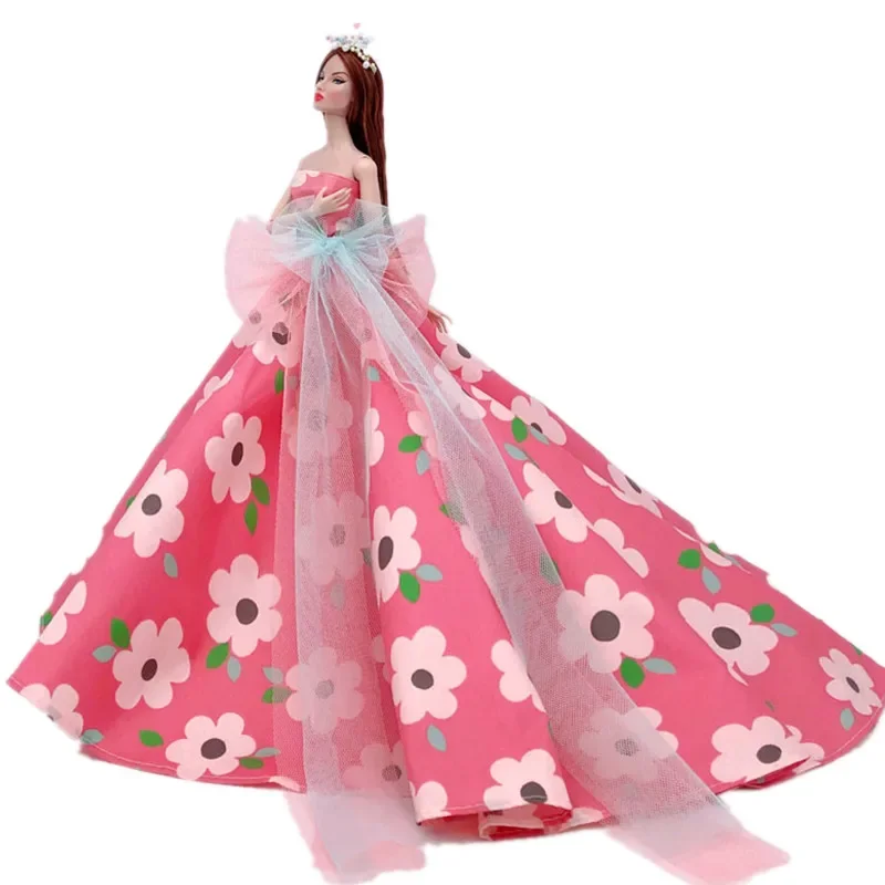 Mode Hochzeit Kleid 1/6 BJD Kleidung für Barbie Puppe Kleidung Outfits Prinzessin Party Kleid Vestidos 11.5 "Puppen Zubehör Spielzeug