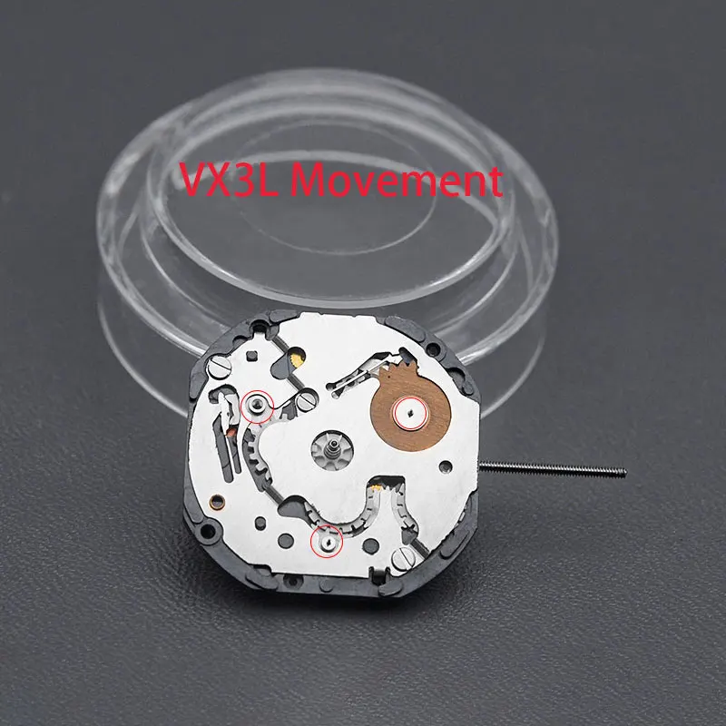 Six-Pin Quartz Movement Original Japanese VX3L Movement Without Batteries Watches Repair Parts Watch Aftermarket Replacements