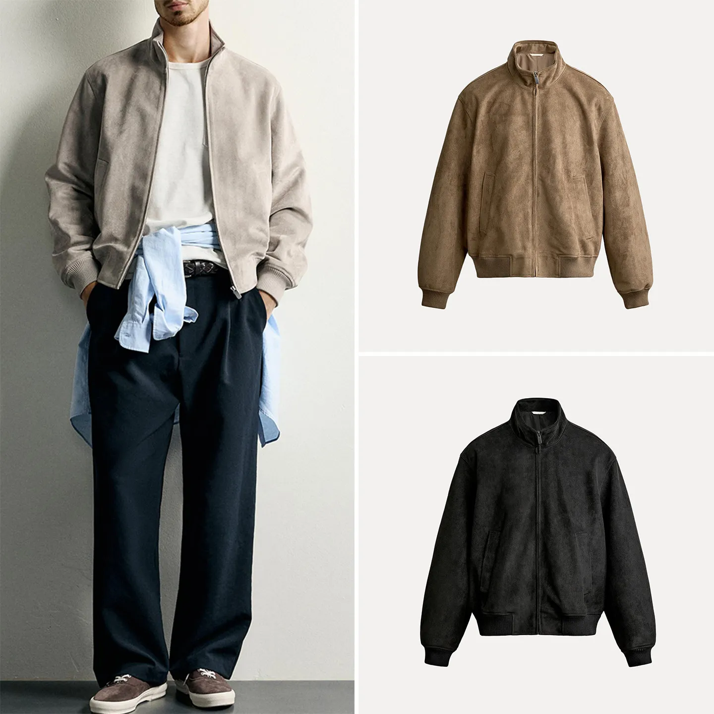 Men's Fashionable Personality Slim Fit Straight Leg Jacket Coat 2026 New Autumn Collection Quality Material Long Sleeve