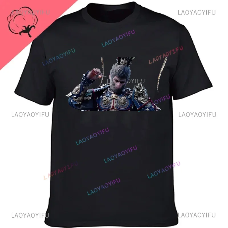 New Tide Mythology Black Mythology Wukong Fashion Video Game cotton T-shirt