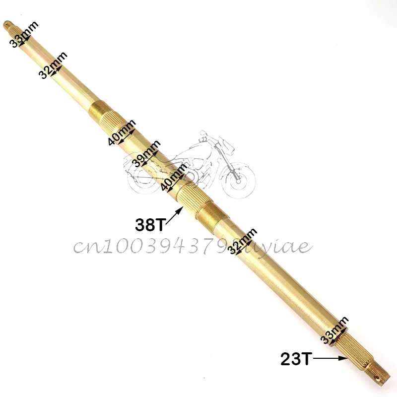 

930MM Rear Axle For Long Ding 150cc 200cc 250cc Four-wheel ATV Quad Go Karts Off-road Vehicle All-terrain Accessories