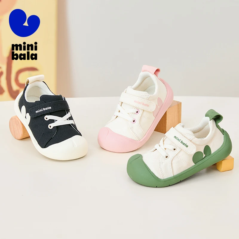 Mini Bala Unisex Kids Canvas Toddler Shoes Anti-slip Fall-proof Lightweight New Spring