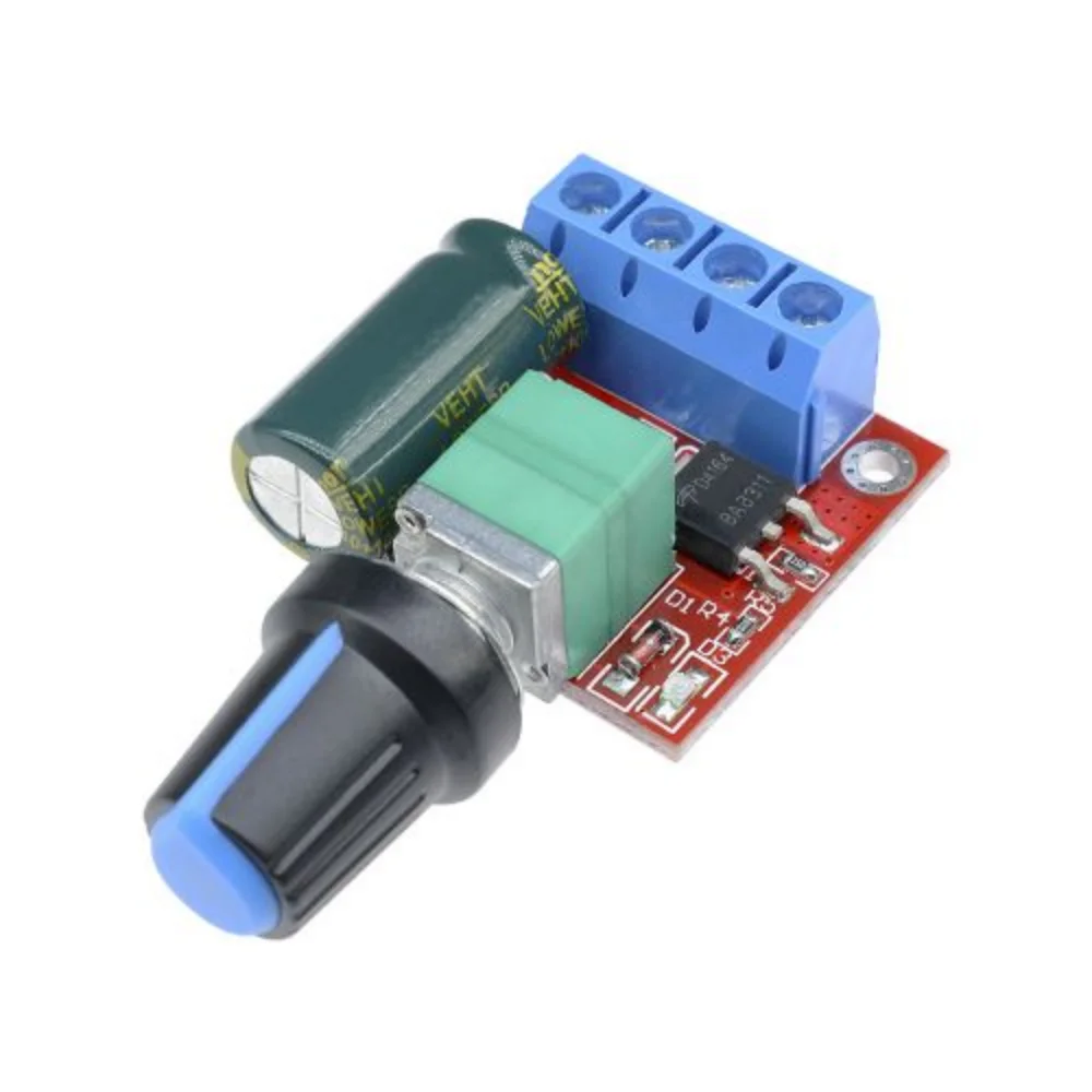 5Pcs Mini 5A 90W PWM 12V DC Motor Speed Controller Module DC-DC 5V-35V Adjustable Speed Regulator Control Governor Switch 24V