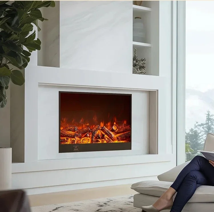 

Электронный камин Y: Декоративный встраиваемый камин с имитацией пламени, электрический обогреватель.