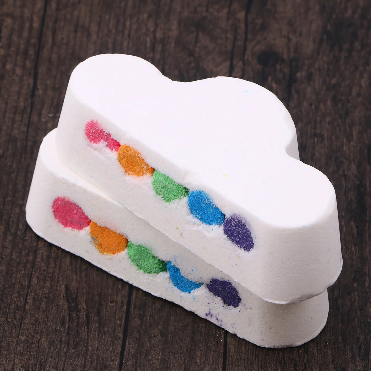 

180G Rainbow Cloud Natural Essential Oil Moisturizing Bubble Bathing Spa Gift For Women Travel Portable Shower Ball Soak