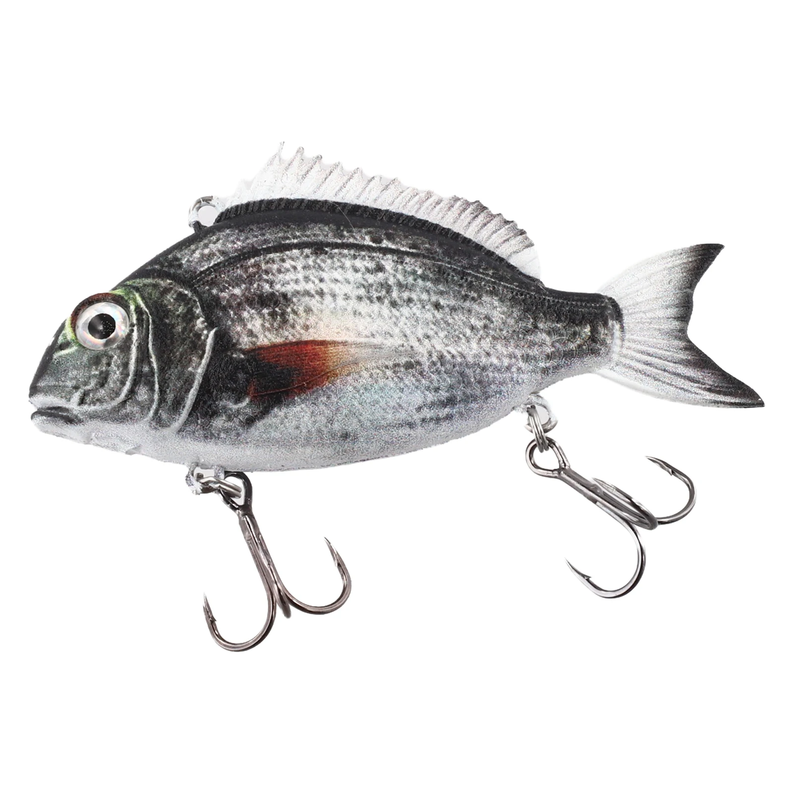 1PC 3D Detailed Swimbait With Sinking Performance And Hook Configuration For Freshwater And Saltwater Fishing