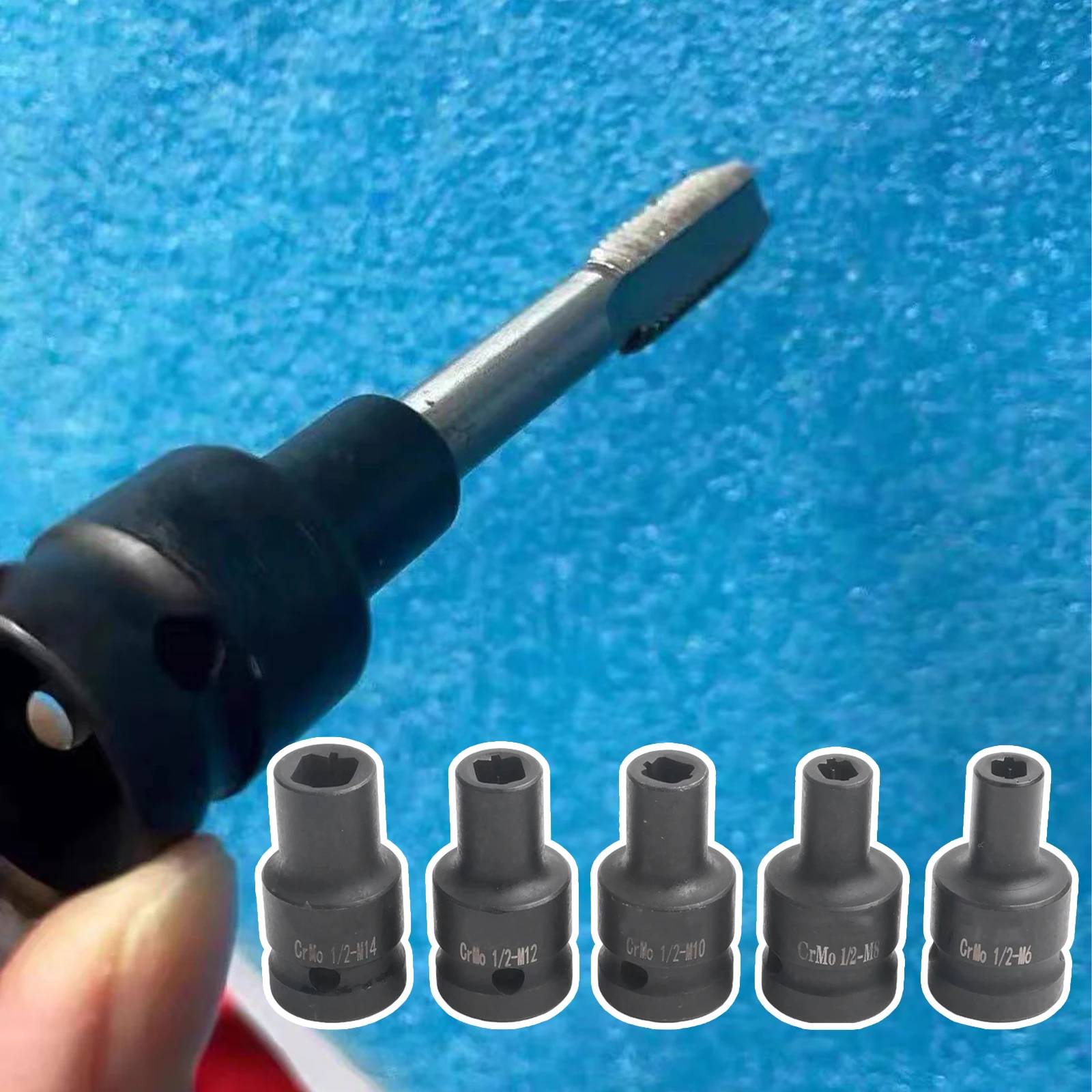 For 1 2 Inch Ratchet Rethreading Tap Tool 1 2 Inch Socket Use For Rethreading 10mm Electric Driver Wrench Tool