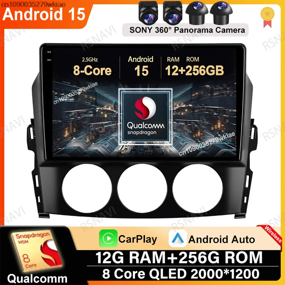 

Andoird 15 Car Radio For Mazda MX-5 MX5 MX 5 NC 2005-2015 DSP DVD Wireless Carplay Auto GPS Head Unit 5G WIFI BT Qualcomm 4G LTE
