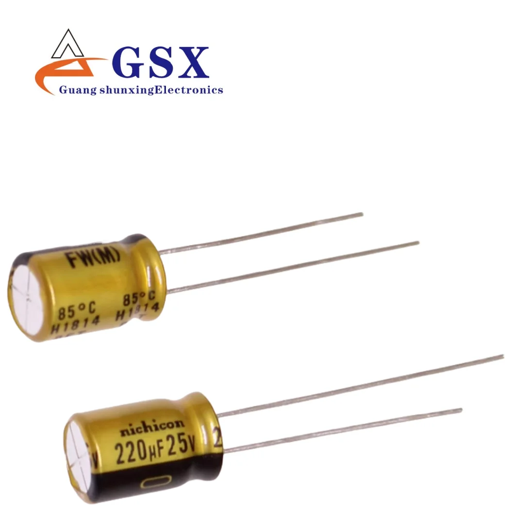 

Imported direct insertion aluminum electrolytic capacitor 25v220uf 8 * 11.5 Japanese Nichicon FW audio fever capacitor