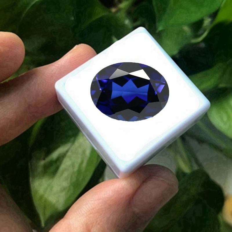 New Blue Sapphire AAAA+ Test Mohs Hardness Gem VVS1 For Jewelry Making/Collection/Setting Charms Stone