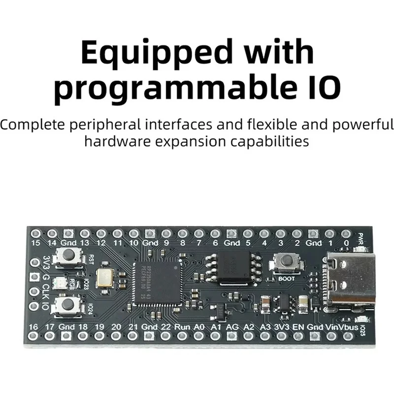 DT98 RP2350A Development Board for Raspberry for Pi Pico 2, Dual Core 150MHz 16MB QSPI Flash Programmable IO