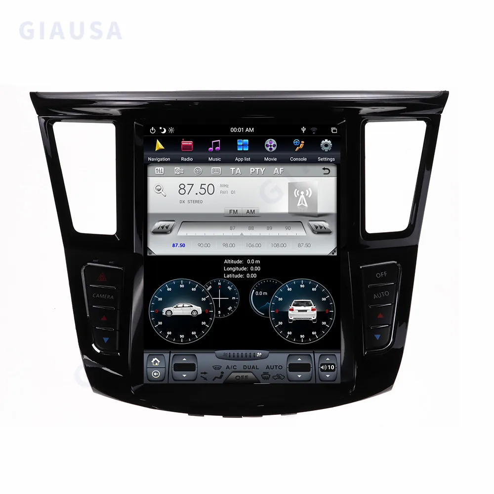 

For Infiniti QX60 For Infiniti JX35 2012+ Tesla style Android 13.0 4G Car multimedia player GPS Navigation head unit radio tape