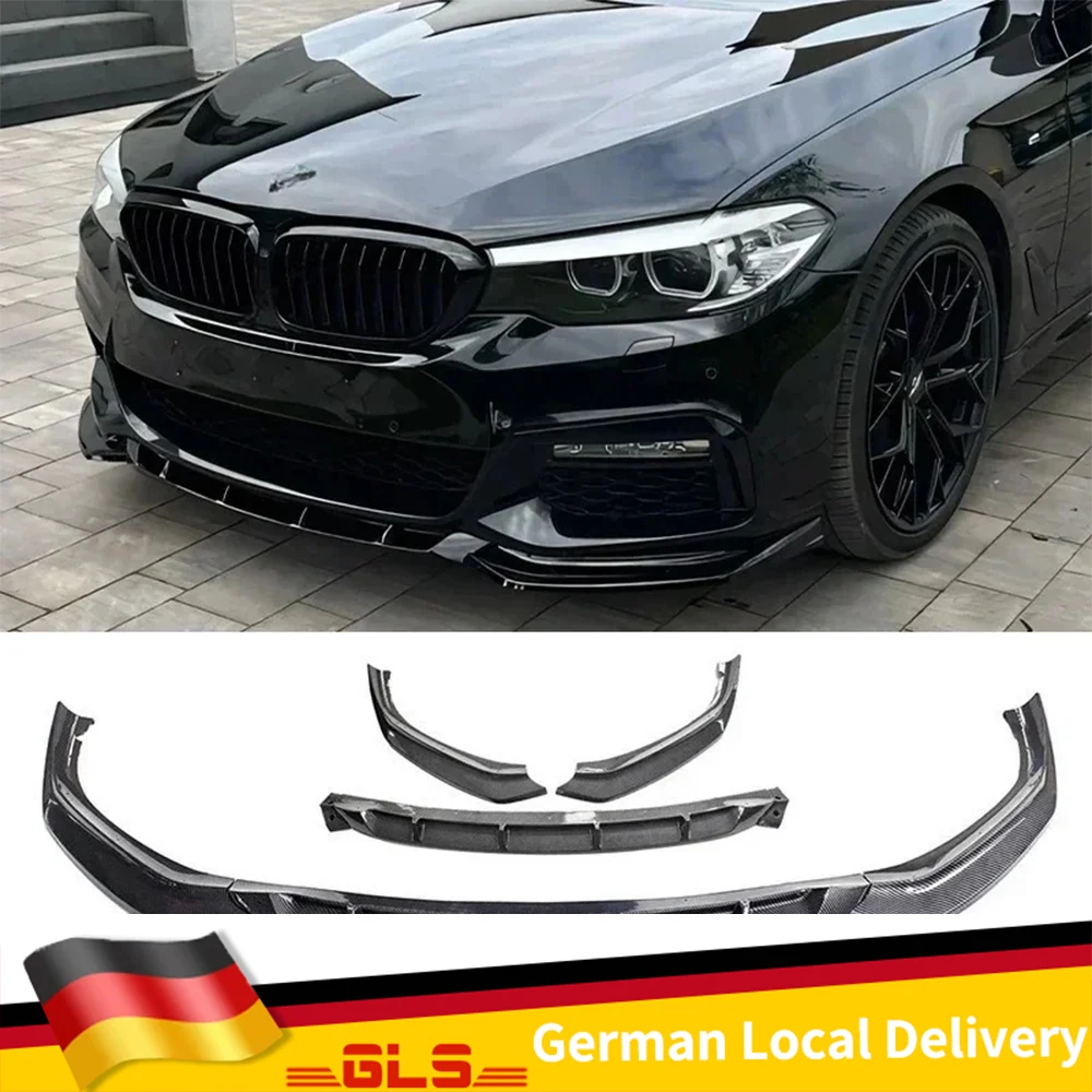 Kit corpo paraurti anteriore per BMW Serie 5 G30 G31 520i 530i 540i M-Sport 2017-2020 Auto Lip Spoiler Splitter Diffusore Bodykits Parte