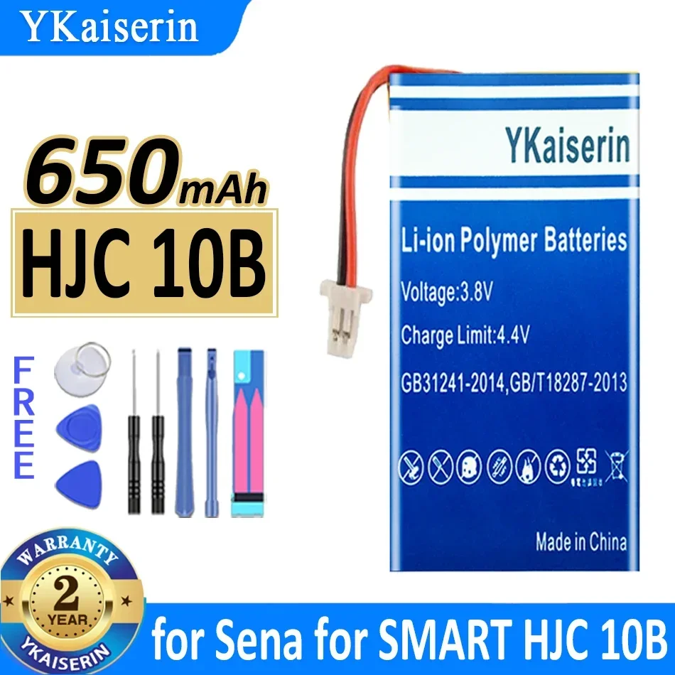 

650mAh Smart Helmet-Related Device Battery for Sena SMART, For HJC 10B, SP70, Compact and Efficient