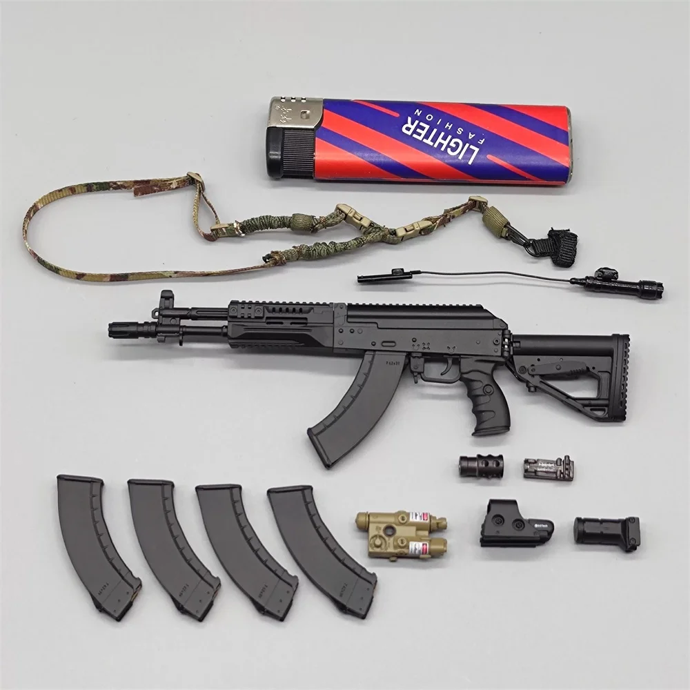 เขื่อน DAMTOYS 78100 รัสเซีย Action Figure Sniper อาวุธหลัก AK15 คลิป PVC วัสดุสลิงไม่จริงสําหรับ 12 "รูป 1/6