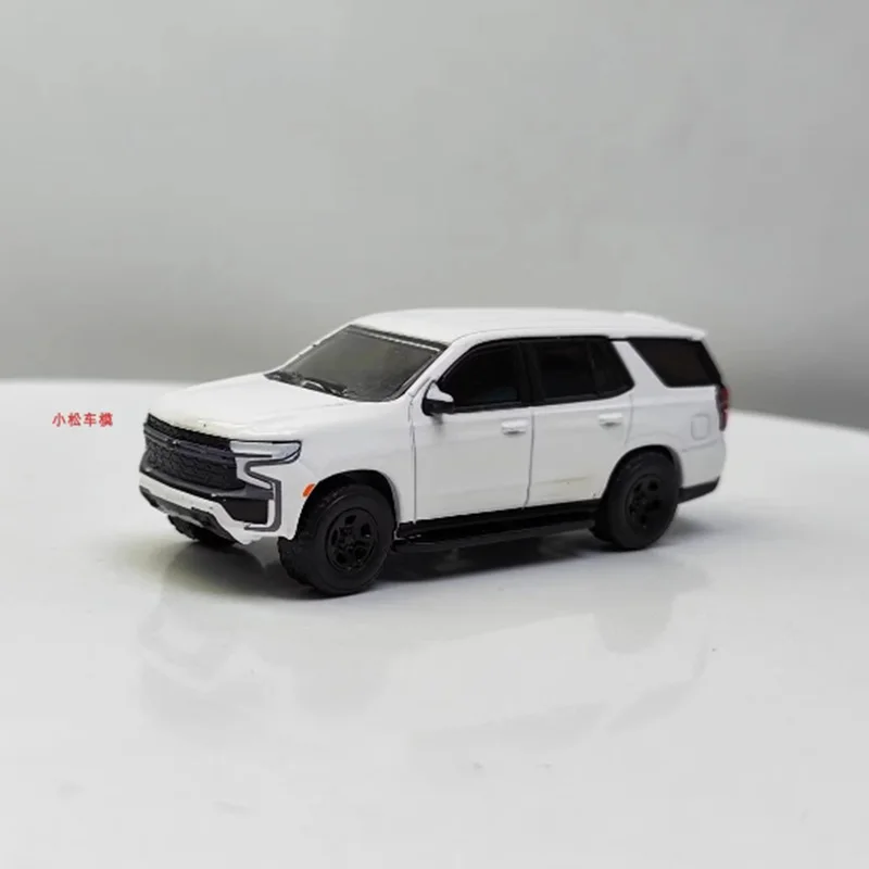 Greenlight Alloy 1:64 2021 Tahoe Police PURSUIT VEHICLE SUV Modelo de Coche, Souvenir para Adultos, Regalo, Exhibición Estática