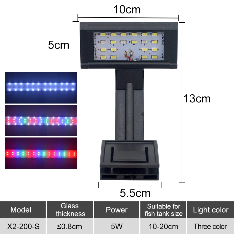 Aquarium LED Aquarium Licht Super Slim Pflanzen Wachsen Clip Lichter Lampe Aquatische Aquarium Lampen Beleuchtung 220V 5W/7W/9W/12W/16W