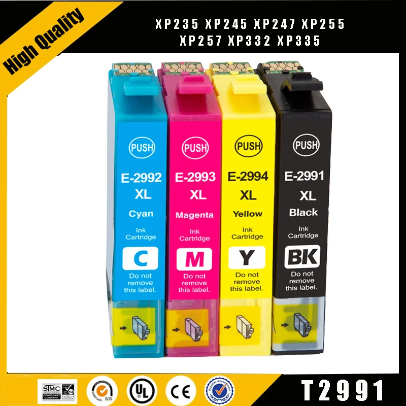 29XL T2991 T2991XL T29XL compatible For Epson ink Cartridges XP 235 247 245 332 335 342 345 435 432 445 442 printer xp235