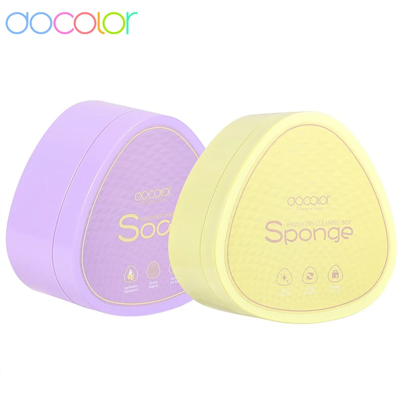 Docolor Makeup Brush Quick Cleaner Make Up Washing Brushes Cosmetic Remover Sponge Brush Cleaner Box Scrubber Board Tool