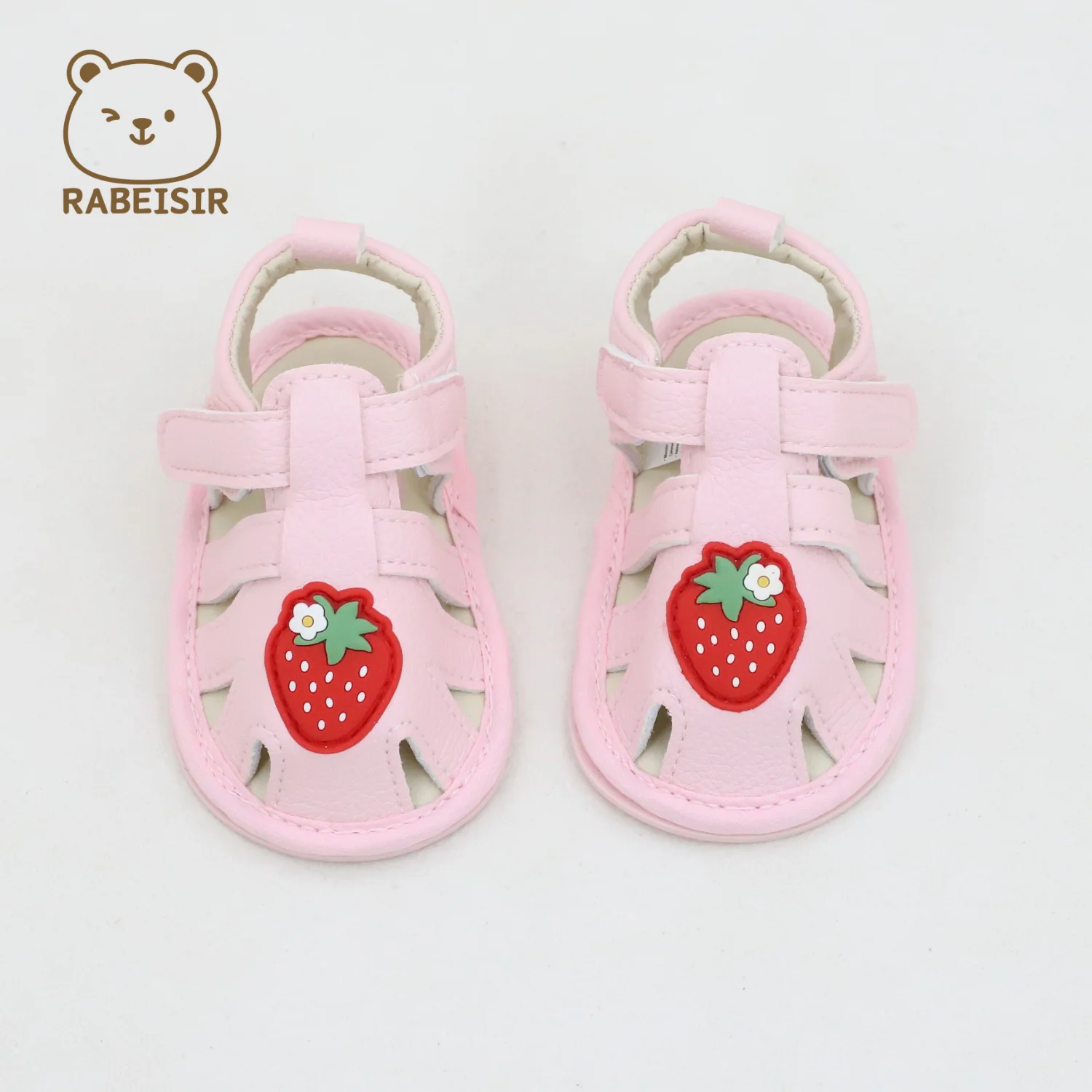 

Весенние и летние детские прогулочные туфли, детские сандалии, противоскользящие и дышащие, милые сандалии для девочек 0-2 лет