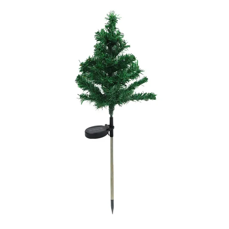 Christmas Tree LED Lights Solar Outdoor Decorative Lawn Garden Lamp Pathway Landscape Lighting for Holiday Festive Decor