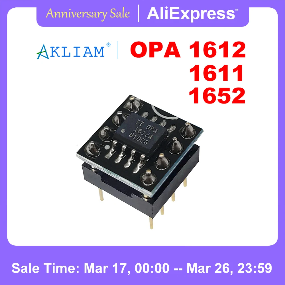 AkLIAM Original TI BB OPA1612 OPA1652 OPA1611 Classic Op Amp for DAC Headphone Amplifier