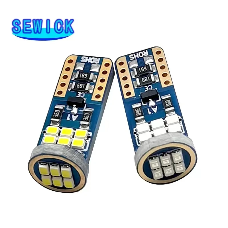

100 шт., Автомобильные светодиодные лампы W5W T10 2016 18smd