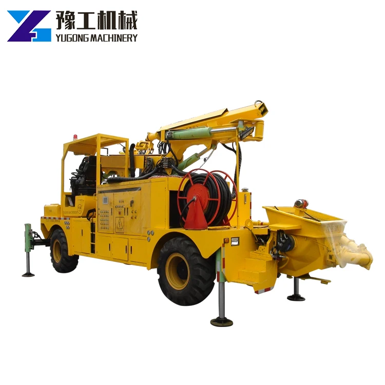 Hot Sell Robot Arm Truck-Mounted Electric Concrete Wet Mix Shotcrete Pump Machine