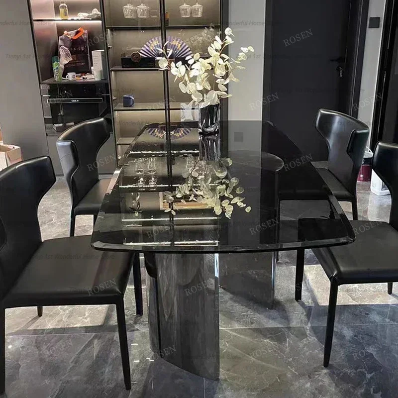 

Высококачественные обеденные столы для ресторана в итальянском стиле, дизайнерские простые оригинальные обеденные столы, современная мебель для дома Vajilla HBDT