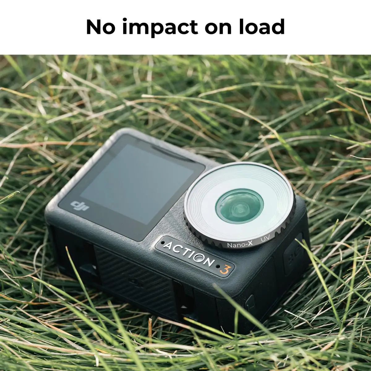 K & F Concept – filtre de lentille UV pour DJI Osmo Action 3, avec Film vert Anti-reflet imperméable simple face