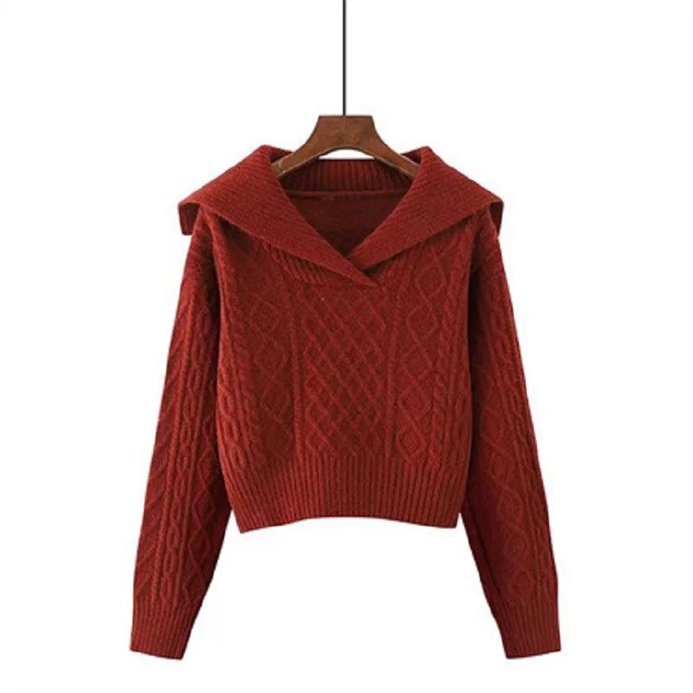 

Comfortable Cotton Sweater Retro Casual Sweater Holiday Attire Brand New Condition Casual Daily Wear Perfect For Autumn