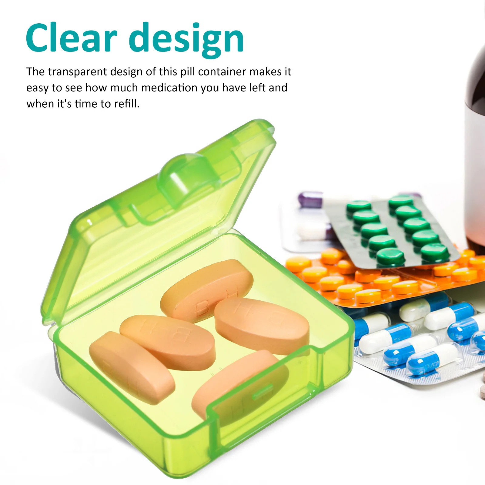 

8 шт. маленькие коробки для таблеток портативный дорожный органайзер для таблеток прозрачный контейнер для лекарств плотно запечатанный органайзер чехол для кошелька