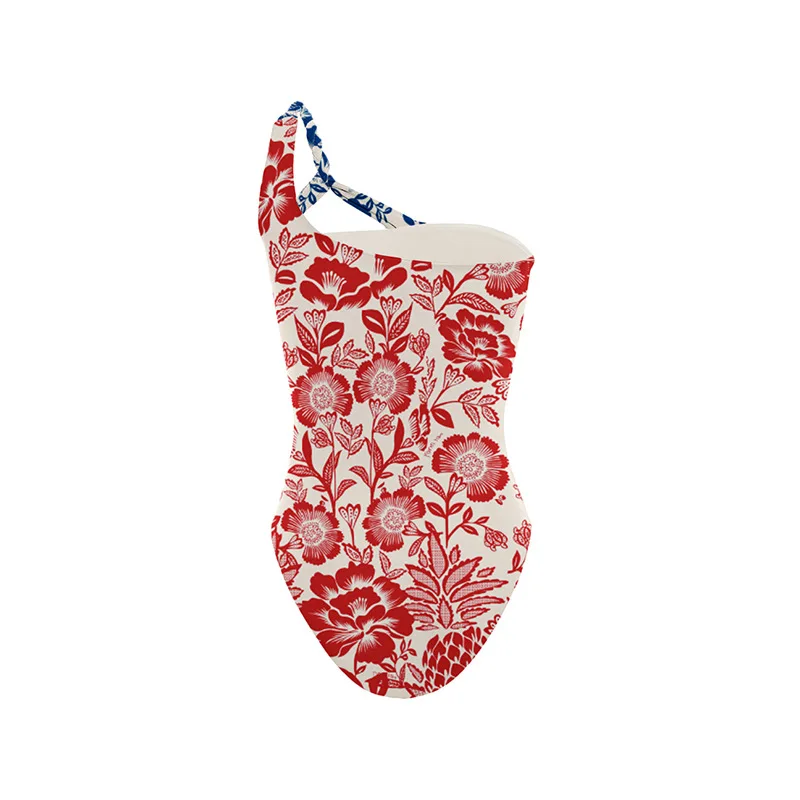 2025 New Print Sexy One Piece Swimsuit Women Swimwear Push Up Bathing Suit Hollow Out Monokini Swimsuit Padded Swimming Suit