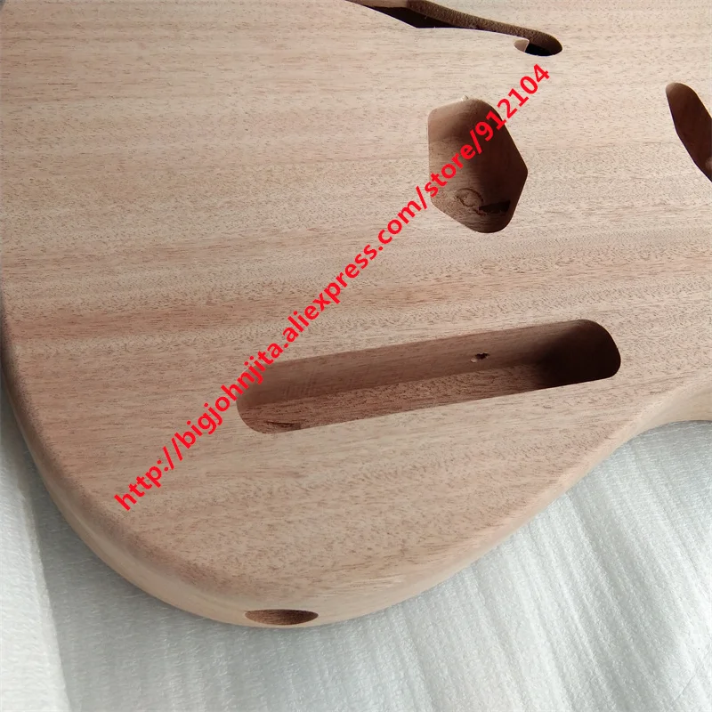 Two pieces of Mahogany spliced together TL 6 Strings Style Electric Guitar Body No Paint Diy Guitar Kit BJ674