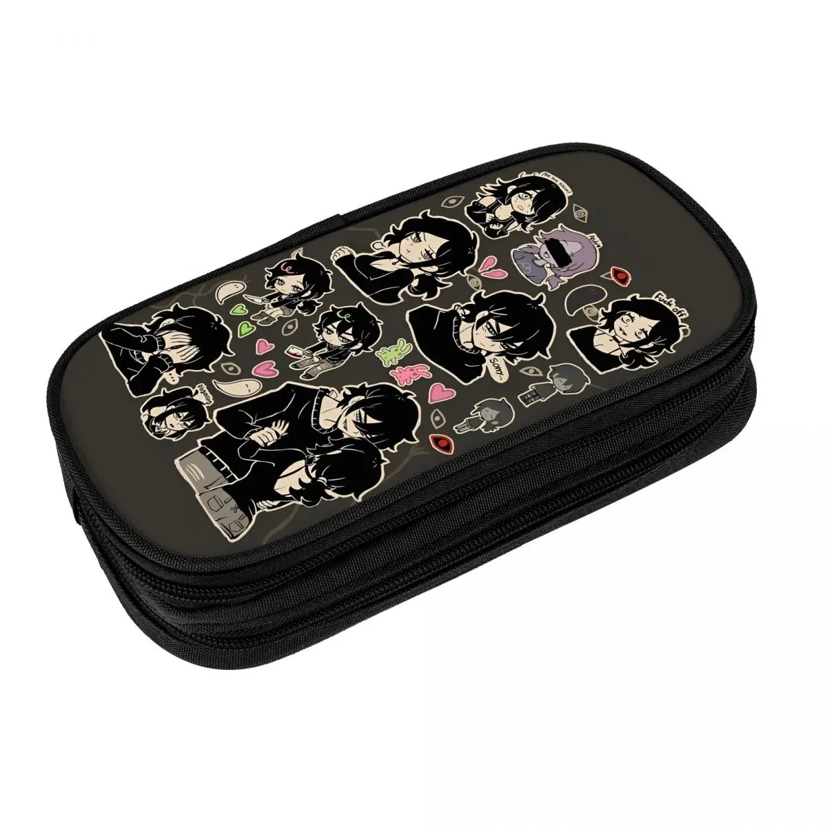 

Cute Ashley And Andrew The Coffin Of Andy And Leyley Pencil Case School Pencil Cases Zipper Child Vintage Portable Pencil Box