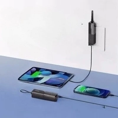 Anker 5000mah Energy Bar Power Bank Compact Portable 2-in-1 Charger with Plug A1633