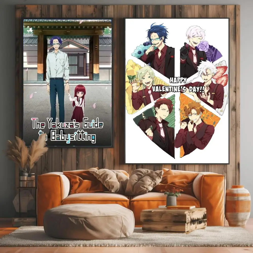 anime T-The Yakuzas Guide to Babysitting-G Painting Calligraphy Artwork for Living Room Bedroom Office Home Decor