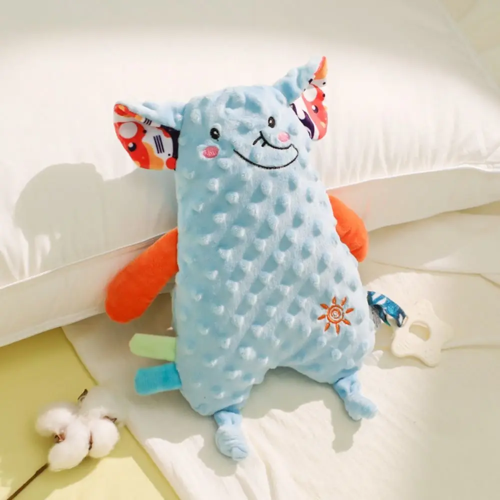 かわいいライオンウサギのベビー用おしゃぶり、キュートな鳴き笛入り動物の安心ぬいぐるみ、柔らかい漫画風動物の癒しタオル、女の子と男の子向け