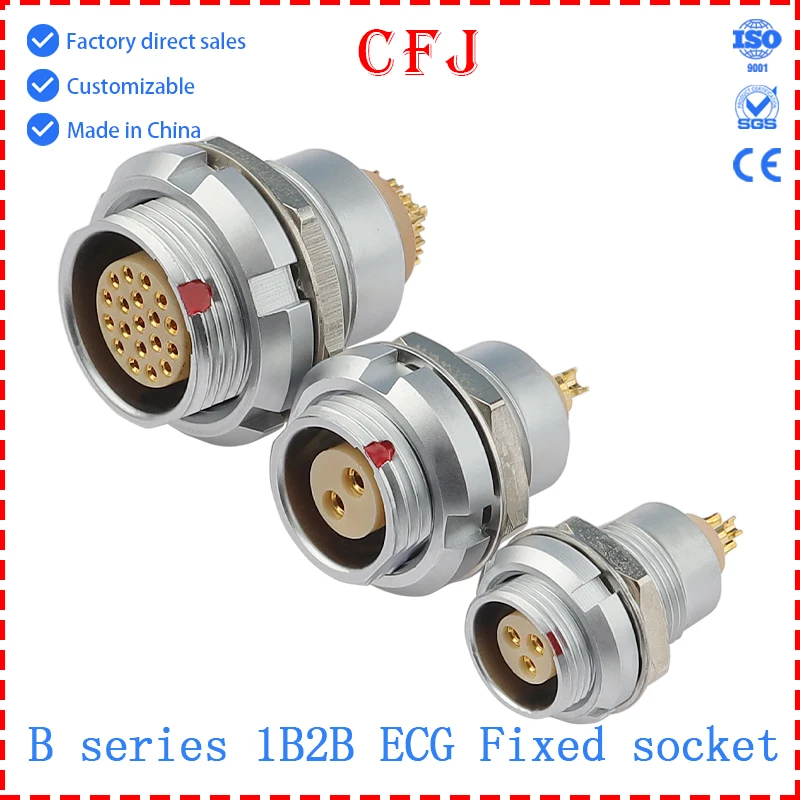 CFJ ECG 1B 2B 302.303.304.305.306.307.308.310.312.314.316.318.319.326 CLL Metal connector for internal fixed socket