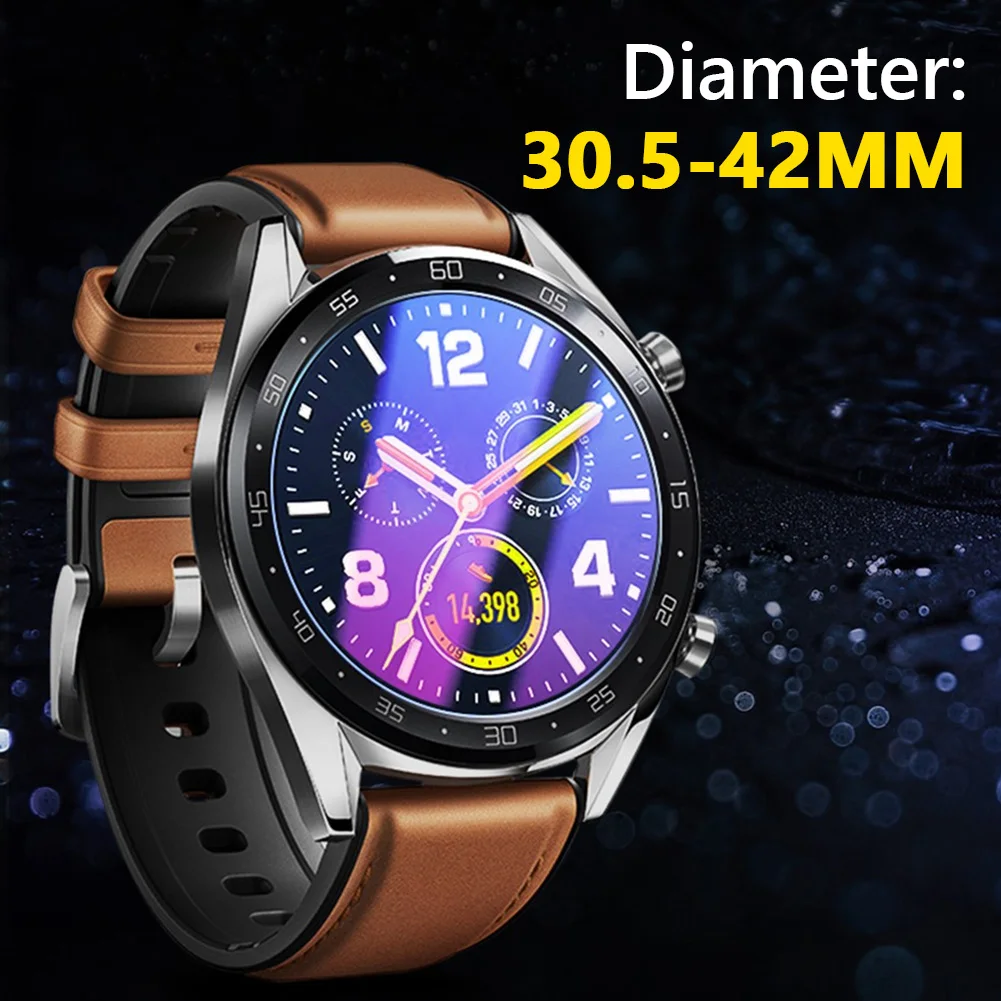 Smart Watch Tempered Glass Screen Protector Film Round Protective Film 30.5 31 31.5 32 32.5 33 33.7 34 34.5 35 36 38 40 42mm