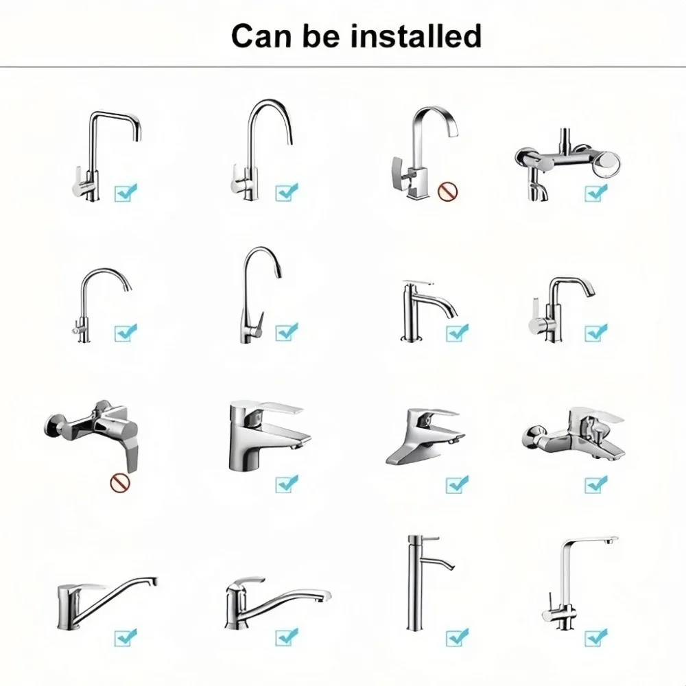 2/3 Modes Faucet Filter Adapter 360° Rotating Universal Spray Water Saving Tap Nozzle Anti Splash Kitchen Faucet Extender