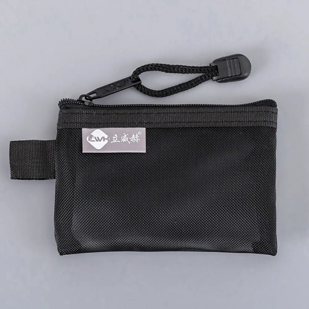 

Student Transparent ID Card Data Line Lipstick Credit Card Coin Purse Sundries Organizer Key Storage Bag Mesh Card Bag